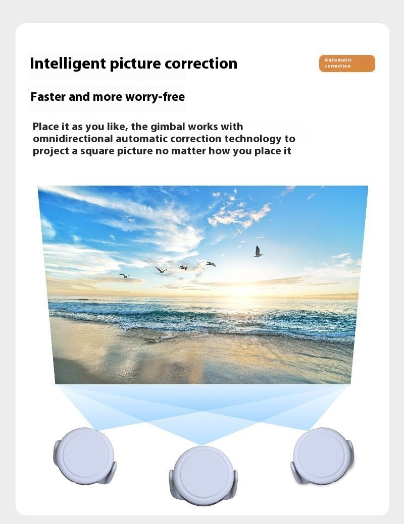 HD 4K Home Automatic Wifi Smart Voice Projector