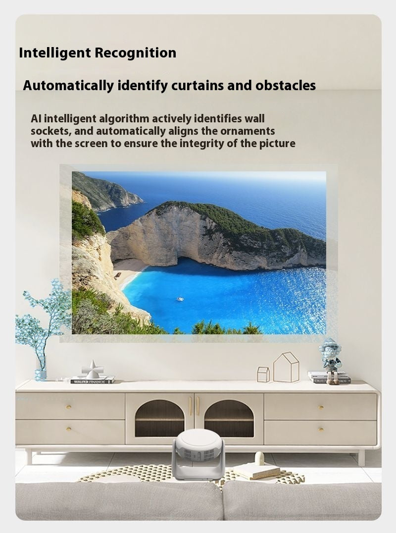 HD 4K Home Automatic Wifi Smart Voice Projector