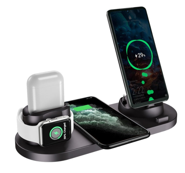 Wireless 6-In-1 Charging Dock Station
