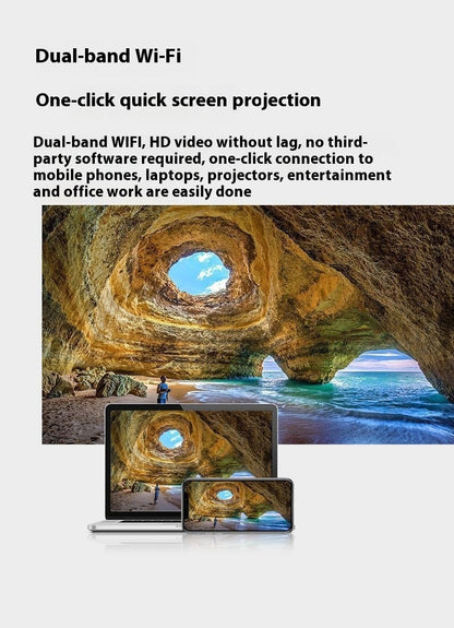 HD 4K Home Automatic Wifi Smart Voice Projector